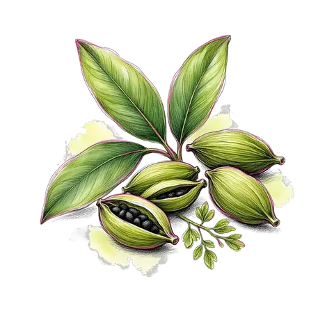 Cardamom illustration