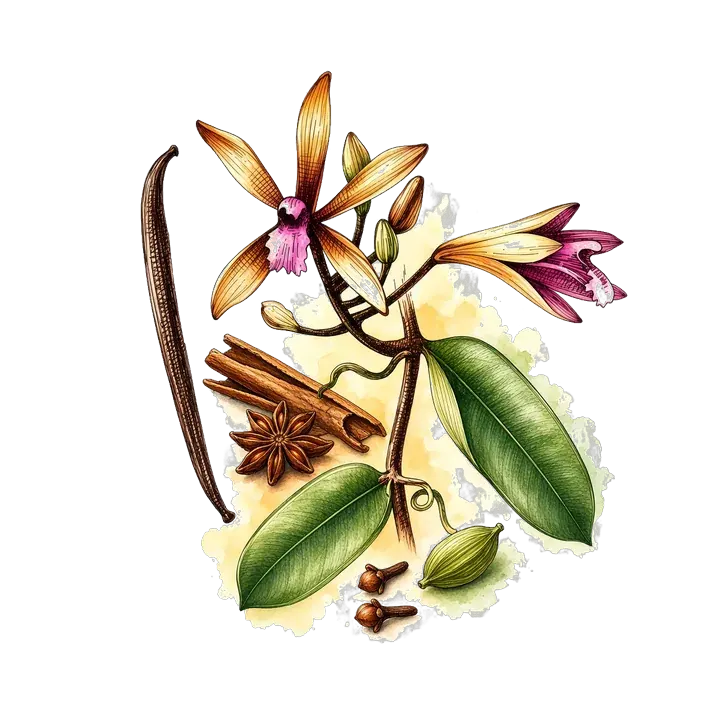 Custom gift set packaging illustration